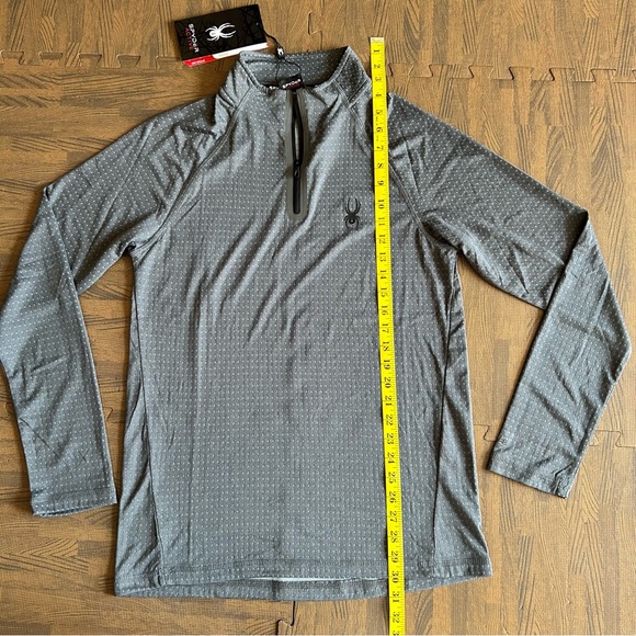 NWT | Spyder | Grey Active 1/4 Zip Sweater | Men’s Small - Picture 7 of 12